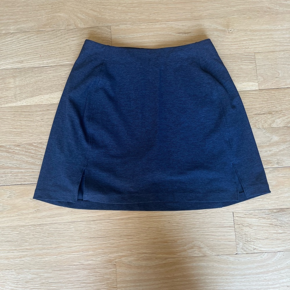 Outdoor Voices Navy Mini Skirt with Front Slits